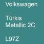 Preview: Volkswagen, Türkis Metallic 2C, L97Z.